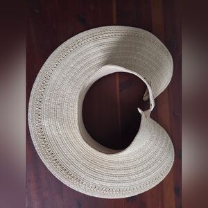 Shade & Shore Tan Wide Brim Visor Hat